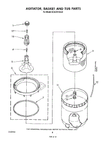 06 - Agitator, Basket And Tub parts for Whirlpool Washer 9CA2781XSW0 from AppliancePartsPros.com
