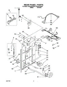 04 - Rear Panel parts for Whirlpool Washer 6CA2781XWW0 from AppliancePartsPros.com