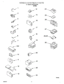 08 - Wiring Harness parts for Whirlpool Washer CAW1762EW0 from AppliancePartsPros.com
