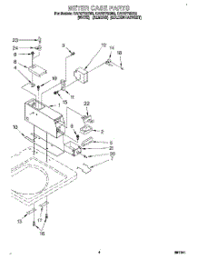 03 - Meter Case parts for Whirlpool Washer CAP2772BG2 from AppliancePartsPros.com