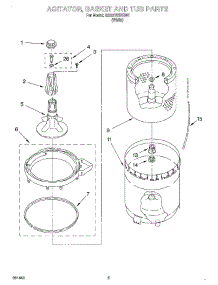 03 - Agitator, Basket And Tub parts for Whirlpool Washer GCA2781XSW1 from AppliancePartsPros.com