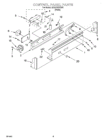 06 - Control Panel parts for Whirlpool Washer GCA2781XSW1 from AppliancePartsPros.com