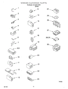 08 - Wiring Harness parts for Whirlpool Washer GCA2781XSW1 from AppliancePartsPros.com
