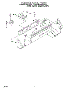 02 - Control Panel parts for Whirlpool Washer CAP2772BN2 from AppliancePartsPros.com
