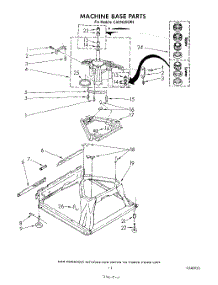 09 - Machine Base parts for Whirlpool Washer CA2762XSW2 from AppliancePartsPros.com