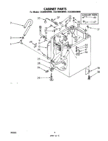 04 - Cabinet parts for Whirlpool Washer 3CA2000XMW0 from AppliancePartsPros.com