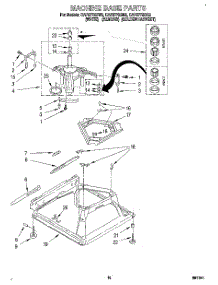 08 - Machine Base parts for Whirlpool Washer CAP2772BN2 from AppliancePartsPros.com