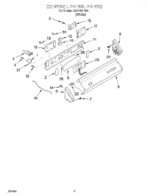 02 - Control Panel parts for Whirlpool Washer CAE2792EW0 from AppliancePartsPros.com