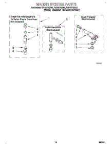 10 - Water System parts for Whirlpool Washer CAP2772BN2 from AppliancePartsPros.com