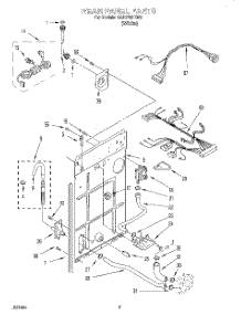 04 - Rear Panel parts for Whirlpool Washer CAE2792EW0 from AppliancePartsPros.com