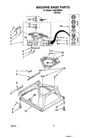 07 - Machine Base parts for Whirlpool Washer CAE2792EW0 from AppliancePartsPros.com