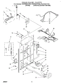 04 - Rear Panel parts for Whirlpool Washer CA2762XYN0 from AppliancePartsPros.com