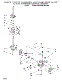 07 - Brake, Clutch, Gearcase, Motor And Pump parts for Whirlpool Washer CA2762XYN0 from AppliancePartsPros.com