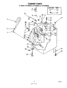 04 - Cabinet parts for Whirlpool Washer 3CFA2000W6 from AppliancePartsPros.com