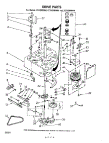 05 - Drive parts for Whirlpool Washer 3CFA2000W6 from AppliancePartsPros.com