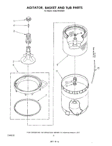 04 - Agitator, Basket And Tub parts for Whirlpool Washer 3CA2781XSW0 from AppliancePartsPros.com