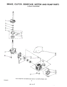 06 - Brake, Clutch, Gearcase, Motor And Pump parts for Whirlpool Washer 3CA2781XSW0 from AppliancePartsPros.com