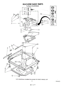 07 - Machine Base parts for Whirlpool Washer 3CA2781XSW0 from AppliancePartsPros.com