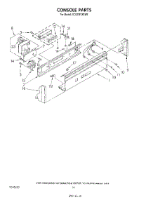 08 - Console parts for Whirlpool Washer 3CA2781XSW0 from AppliancePartsPros.com