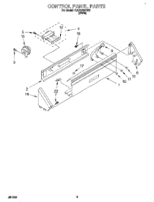 02 - Control Panel parts for Whirlpool Washer CAP2782BW0 from AppliancePartsPros.com