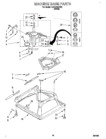 07 - Machine Base parts for Whirlpool Washer CAP2782BW0 from AppliancePartsPros.com