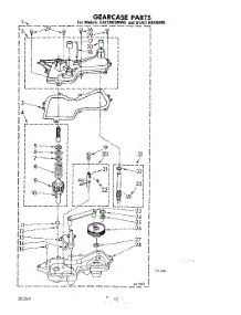 10 - Gearcase parts for Whirlpool Washer CA2180XMW0 from AppliancePartsPros.com