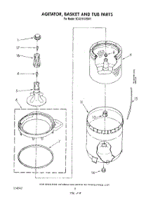 06 - Agitator, Basket And Tub parts for Whirlpool Washer 9CA2781XSW1 from AppliancePartsPros.com