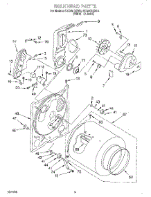 03 - Bulkhead, Lit / Optional parts for Whirlpool Dryer 3CG2901XSN3 from AppliancePartsPros.com