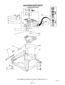 09 - Machine Base parts for Whirlpool Washer 9CA2781XSW1 from AppliancePartsPros.com