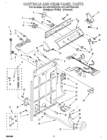 02 - Controls And Rear Panel parts for Whirlpool Washer 3XLA87W92AN0 from AppliancePartsPros.com