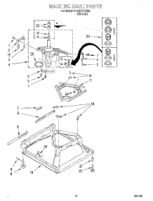 07 - Machine Base parts for Whirlpool Washer 9CA2781XSN2 from AppliancePartsPros.com