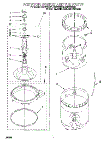 05 - Agitator, Basket And Tub parts for Whirlpool Washer CAP2772BN1 from AppliancePartsPros.com
