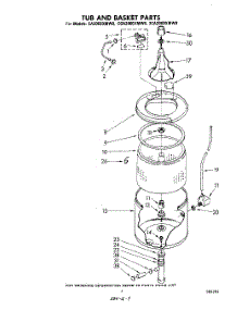 05 - Tub And Basket parts for Whirlpool Washer CA2000XMW0 from AppliancePartsPros.com