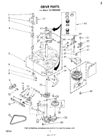 04 - Drive parts for Whirlpool Washer CA1300XKW0 from AppliancePartsPros.com