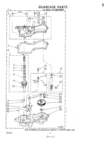 06 - Gearcase parts for Whirlpool Washer CA1300XKW0 from AppliancePartsPros.com