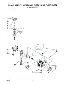 06 - Brake, Clutch, Gearcase, Motor And Pump parts for Whirlpool Washer GCA2701XSW1 from AppliancePartsPros.com