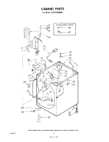 03 - Cabinet parts for Whirlpool Washer 9CFA2000W6 from AppliancePartsPros.com