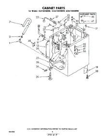 06 - Cabinet parts for Whirlpool Washer CA2100XMW0 from AppliancePartsPros.com