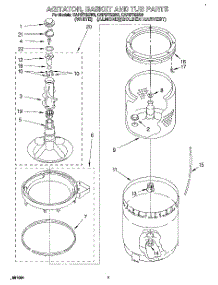 05 - Agitator, Basket And Tub parts for Whirlpool Washer CAP2772BN0 from AppliancePartsPros.com