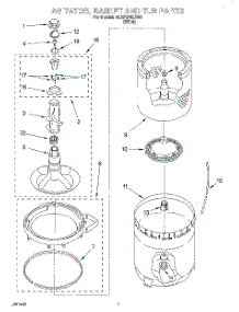 05 - Agitator, Basket And Tub parts for Whirlpool Washer 6CAP2782EW0 from AppliancePartsPros.com