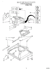 05 - Machine Base parts for Whirlpool Washer 3XLA87W72BQ1 from AppliancePartsPros.com