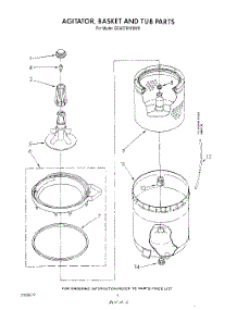 04 - Agitator, Basket, And Tub parts for Whirlpool Washer GCA2781XSW0 from AppliancePartsPros.com