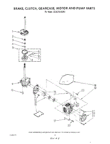 06 - Brake, Clutch, Gearcase, Motor And Pump parts for Whirlpool Washer GCA2781XSW0 from AppliancePartsPros.com