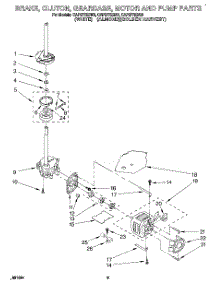 07 - Brake, Clutch, Gearcase, Motor And Pump parts for Whirlpool Washer CAP2772BG0 from AppliancePartsPros.com