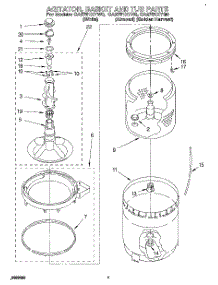 05 - Agitator, Basket And Tub parts for Whirlpool Washer CA2751XYG0 from AppliancePartsPros.com