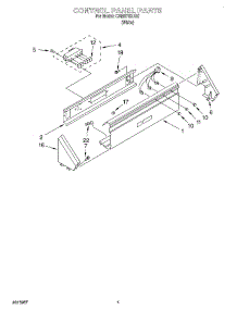 03 - Control Panel parts for Whirlpool Washer CAM2762JQ0 from AppliancePartsPros.com