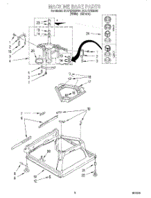 06 - Machine Base parts for Whirlpool Washer 3CAP2762BW0 from AppliancePartsPros.com