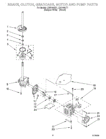 05 - Brake, Clutch, Gearcase, Motor & Pump parts for Whirlpool Washer LSN1000JQ1 from AppliancePartsPros.com