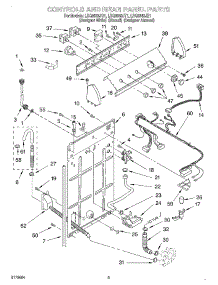 02 - Controls And Rear Panel parts for Whirlpool Washer LSQ8543JZ1 from AppliancePartsPros.com