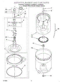 03 - Agitator, Basket And Tub parts for Whirlpool Washer LSQ8543JQ1 from AppliancePartsPros.com